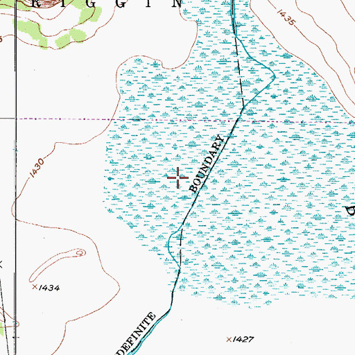 Topographic Map of Oswalds Bay, ND