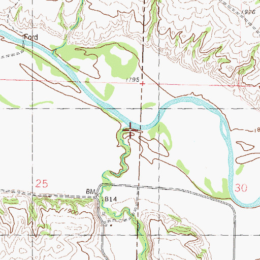 Topographic Map of Otter Creek, ND
