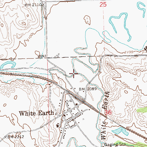 Topographic Map of Paulsen Creek, ND