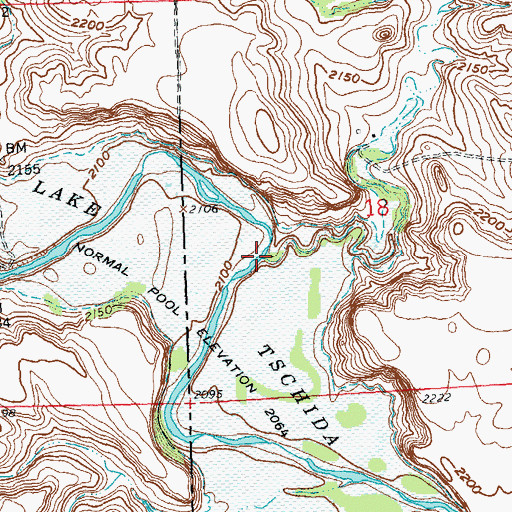 Topographic Map of Peters Creek, ND