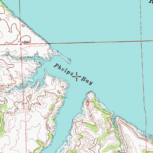 Topographic Map of Phelps Bay, ND