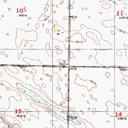 Topographic Map of Pioneer School Number 3, ND