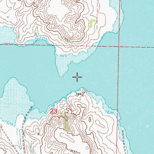 Topographic Map of Porcupine Creek, ND