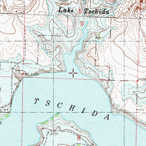 Topographic Map of Red Creek, ND