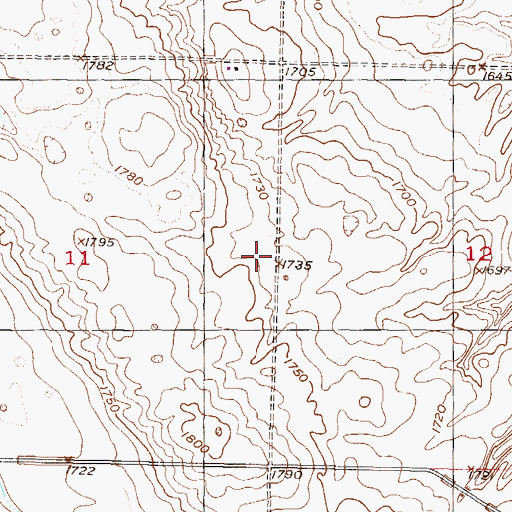 Topographic Map of Schiller School Number 1, ND