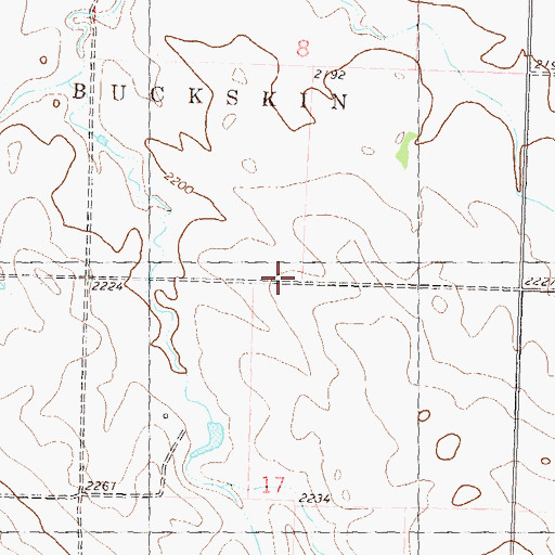 Topographic Map of School Number 1, ND