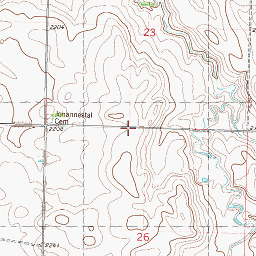 Topographic Map of School Number 1, ND