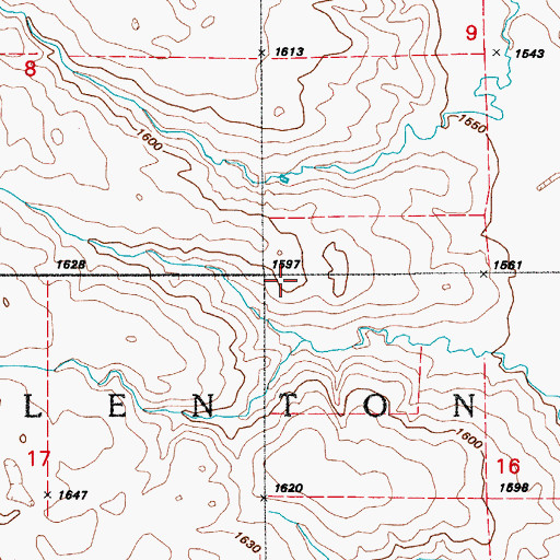 Topographic Map of School Number 1, ND