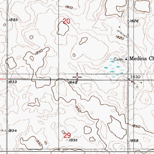 Topographic Map of School Number 1, ND