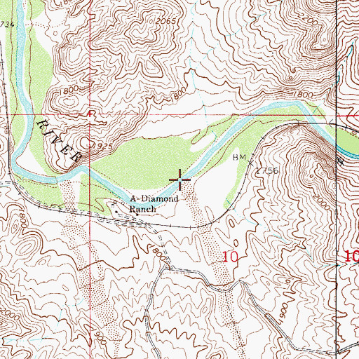Topographic Map of Ripsey Wash, AZ
