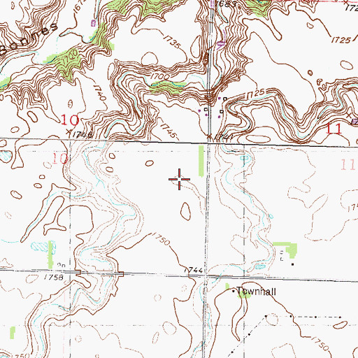 Topographic Map of School Number 1, ND