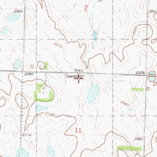 Topographic Map of School Number 1, ND