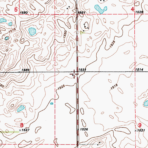 Topographic Map of School Number 2, ND
