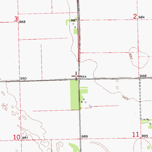 Topographic Map of School Number 2, ND