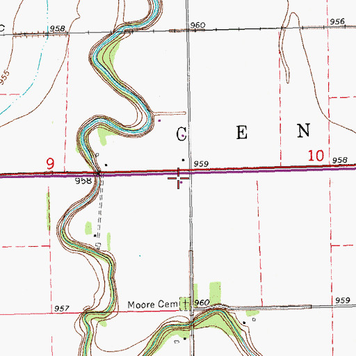 Topographic Map of School Number 2, ND