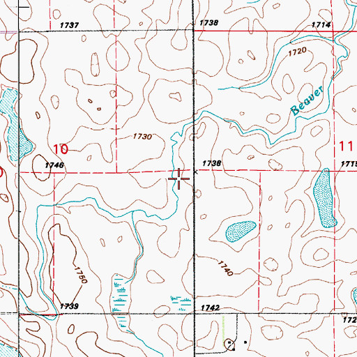 Topographic Map of School Number 2, ND