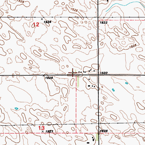 Topographic Map of School Number 2, ND