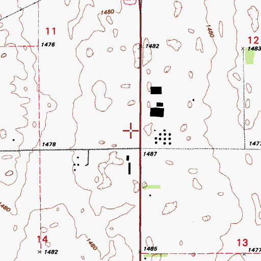 Topographic Map of School Number 2, ND