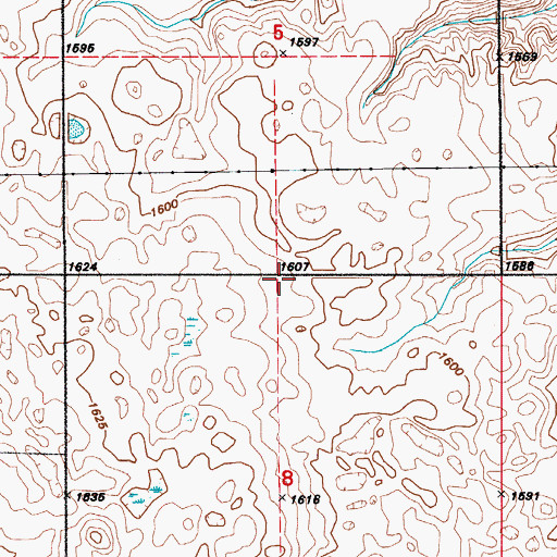 Topographic Map of School Number 2, ND