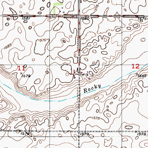 Topographic Map of School Number 2, ND