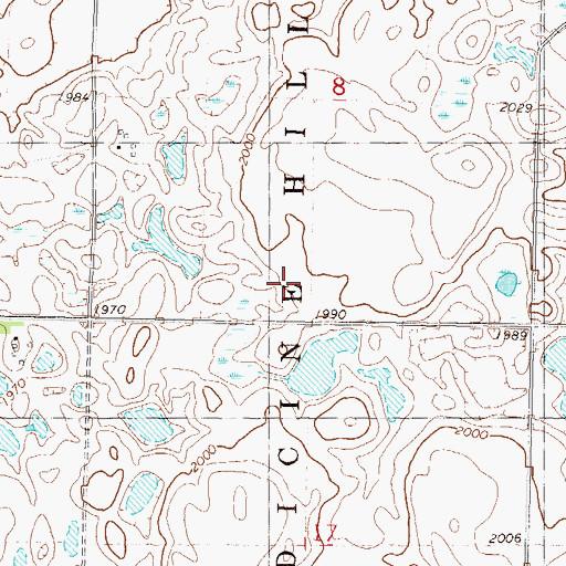 Topographic Map of School Number 2, ND