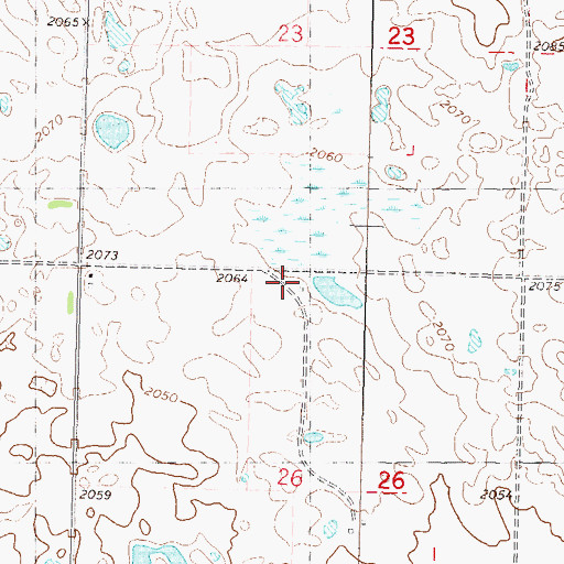 Topographic Map of School Number 2, ND