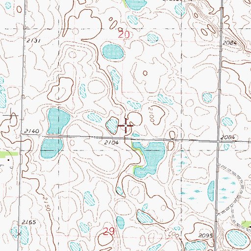 Topographic Map of School Number 2, ND