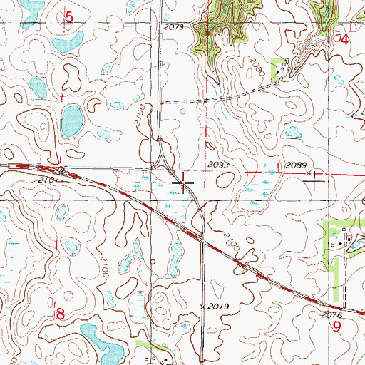 Topographic Map of School Number 2, ND