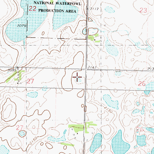 Topographic Map of School Number 2, ND