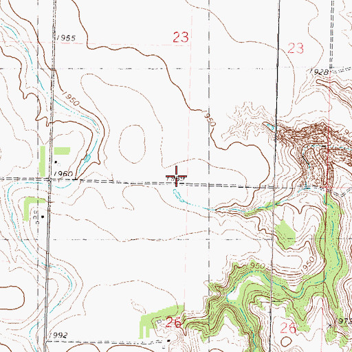 Topographic Map of School Number 2, ND