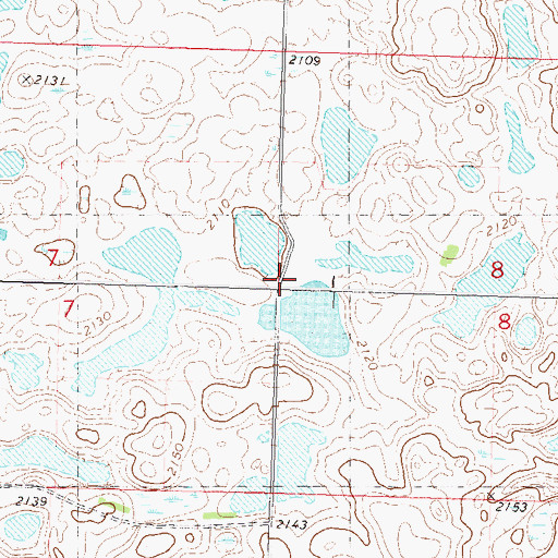 Topographic Map of School Number 2, ND