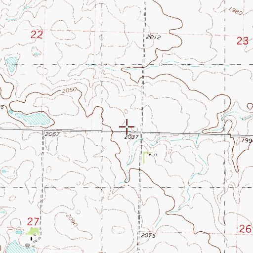 Topographic Map of School Number 2, ND
