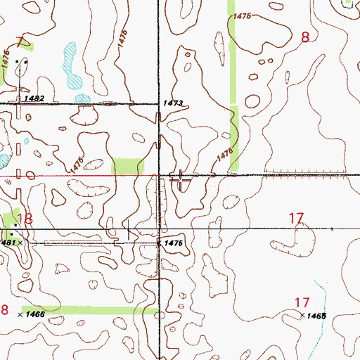 Topographic Map of School Number 2, ND