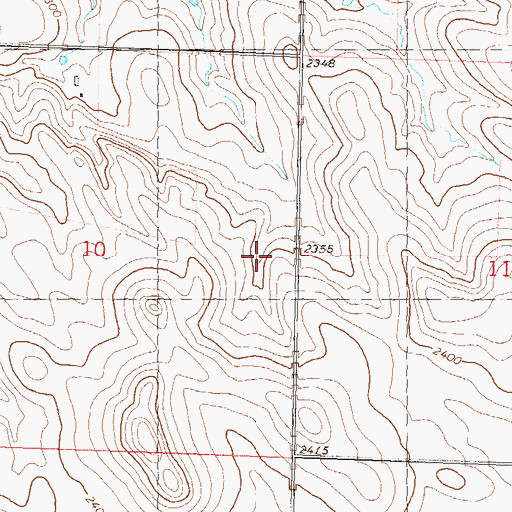 Topographic Map of School Number 3, ND