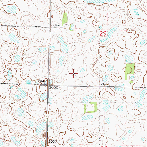 Topographic Map of School Number 3, ND
