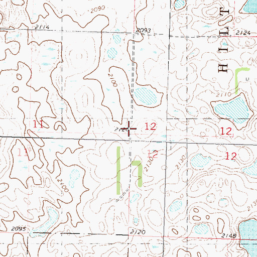 Topographic Map of School Number 3, ND