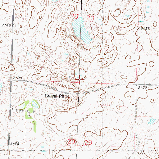 Topographic Map of School Number 3, ND