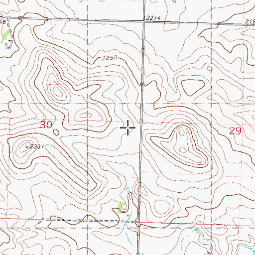 Topographic Map of School Number 4, ND