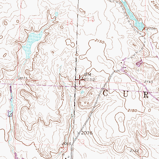 Topographic Map of School Number 4, ND