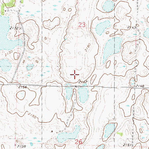 Topographic Map of School Number 4, ND