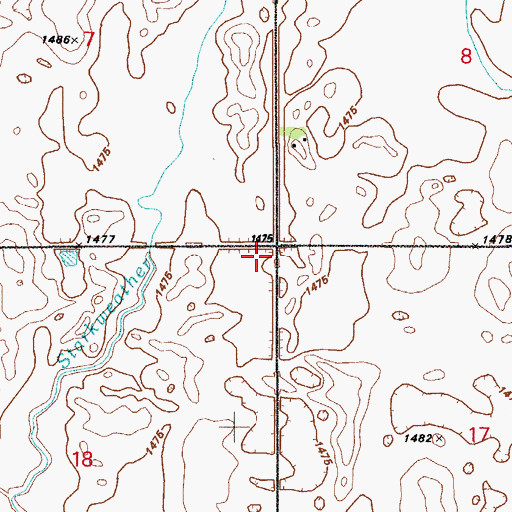 Topographic Map of School Number 4, ND