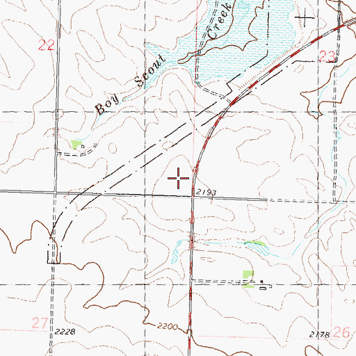 Topographic Map of School Number 5, ND