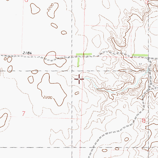 Topographic Map of School Number 5, ND