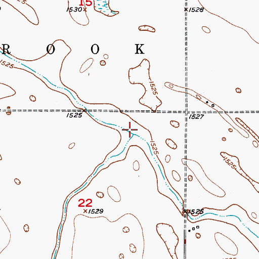 Topographic Map of Scotts Slough, ND
