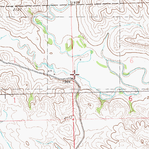 Topographic Map of Sevenmile Creek, ND