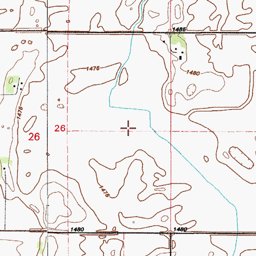 Topographic Map of Shea Slough, ND