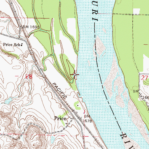 Topographic Map of Sherk Creek, ND