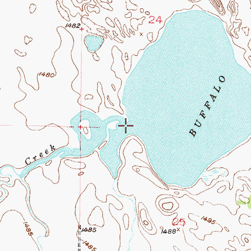 Topographic Map of South Egg Creek, ND