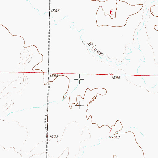 Topographic Map of Spring Coulee, ND