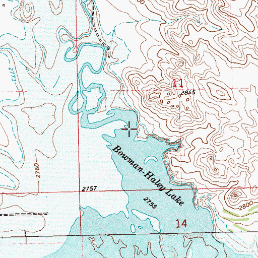 Topographic Map of Spring Creek, ND